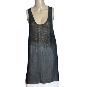 Joes Jeans Tank Top Blouse Animal Pront Black M (302)